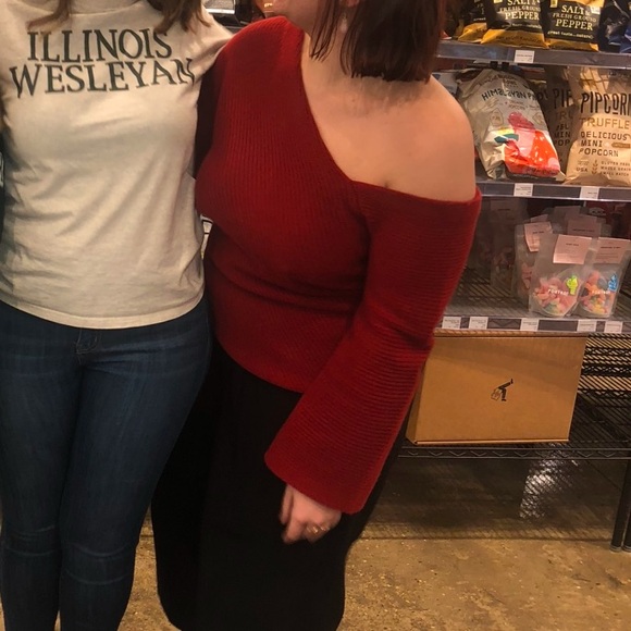 A.L.C Wool Cashmere Asymmetrical Sweater - Picture 4 of 8